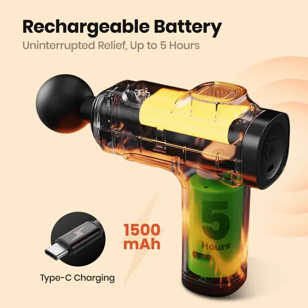 NextTech_Black_Handheld_Percussion_Massage_Gun_-_Deep_Tissue_Muscle_Massager_for_Pain_Relief,_Post-Workout_Recovery_&_Full_Body_Relaxation