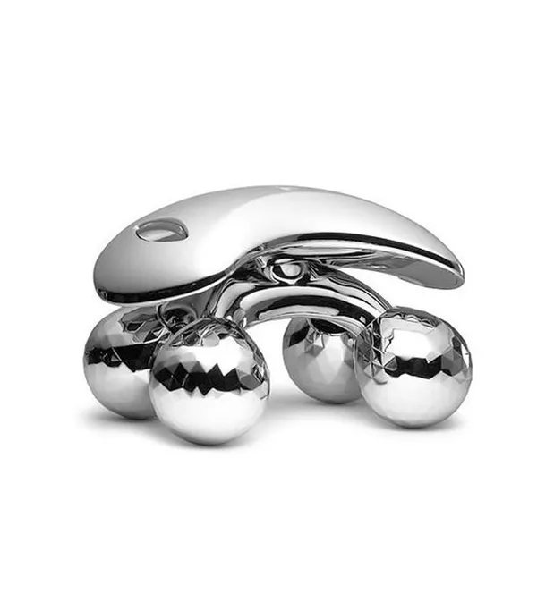 Nexttech_Chrome_Four_Ball_Manual_Body_Massager_-_Handheld_Roller_For_Back,_Neck_&_Full_Body_Relaxation,_Deep_Tissue_Massage_Tool