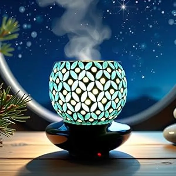 NextTech_Mosaic_Floral_Pattern_Plug-In_Night_Lamp_-_Decorative_LED_Wall_Light_for_Bedroom,_Hallway_&_Home_Ambience