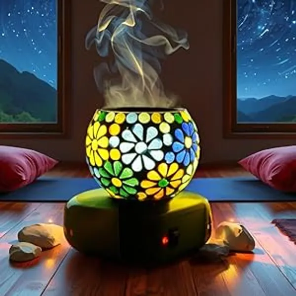 NextTech_Mosaic_Floral_Pattern_Plug-In_Night_Lamp_-_Decorative_LED_Wall_Light_for_Bedroom,_Hallway_&_Home_Ambience