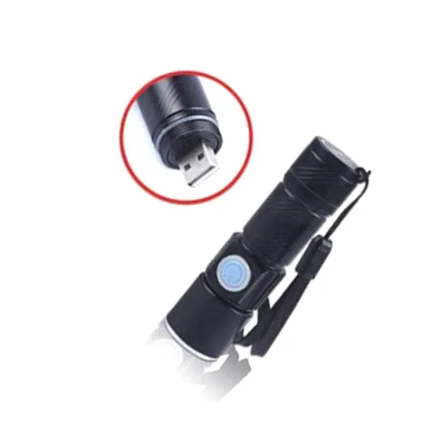NextTech_Black_USB_Rechargeable_Mini_LED_Torch_-_Compact_Pocket_Flashlight_for_Camping,_Emergency,_Outdoor_&_Everyday_Carry