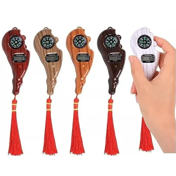 NextTech_Wooden_Finish_Compass_Digital_Clock_Car_Hanging_Ornament_-_Rear_View_Mirror_Accessory_with_Time_&_Direction_Display_for_Car_Interior_Decor