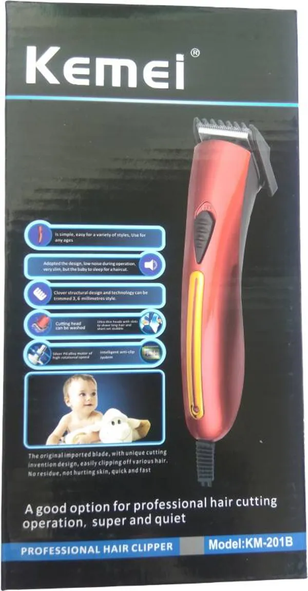 Nexttech_Kemei_Km-201B_Corded_Hair_Clipper_-_Professional_Electric_Hair_Trimmer_For_Men,_Precision_Cutting_For_Home_&_Salon_Use