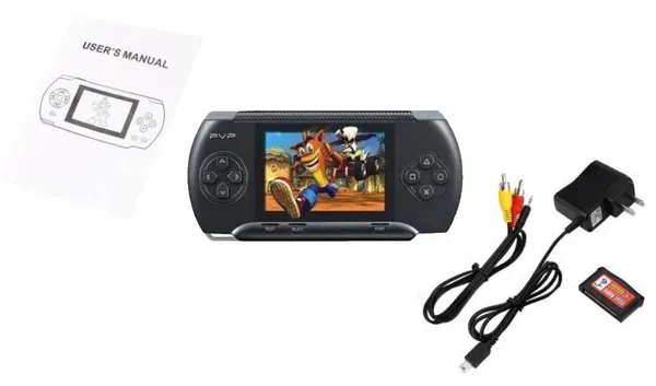 NextTech_Black_PVP_Portable_Handheld_Game_Console_-_Mini_Retro_Video_Game_Player_with_Built-In_Classic_Games_for_Kids_&_Adults,_Travel_Friendly