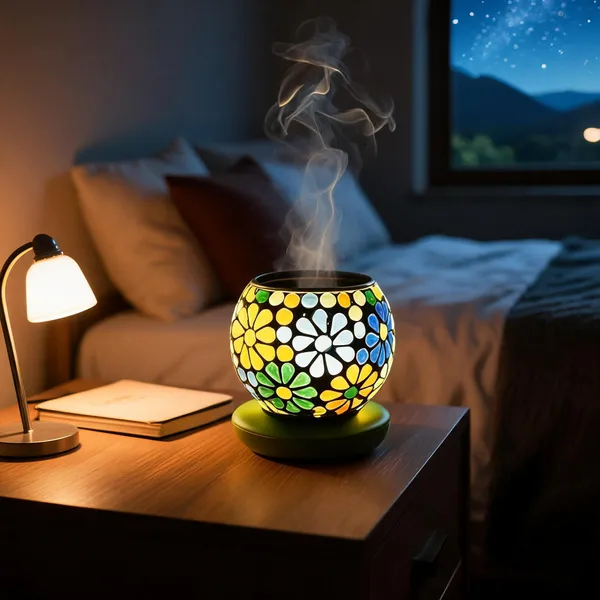 Abs_Plastic_Decorative_Mosaic_Floral_Essential_Oil_Aroma_Diffuser