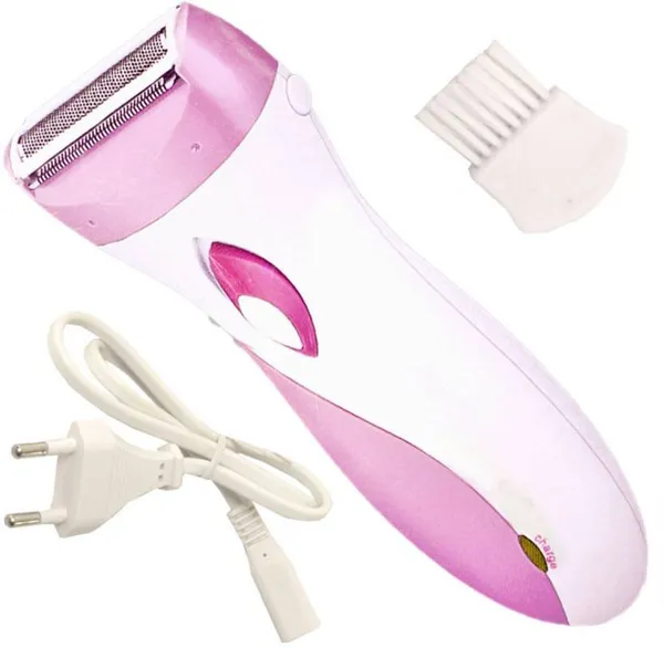 NextTech_Pink_Electric_Lady_Shaver_with_Trimmer_Attachment_-_Cordless_Rechargeable_Razor_for_Legs,_Underarms,_Bikini_&_Face,_Wet_&_Dry_Use