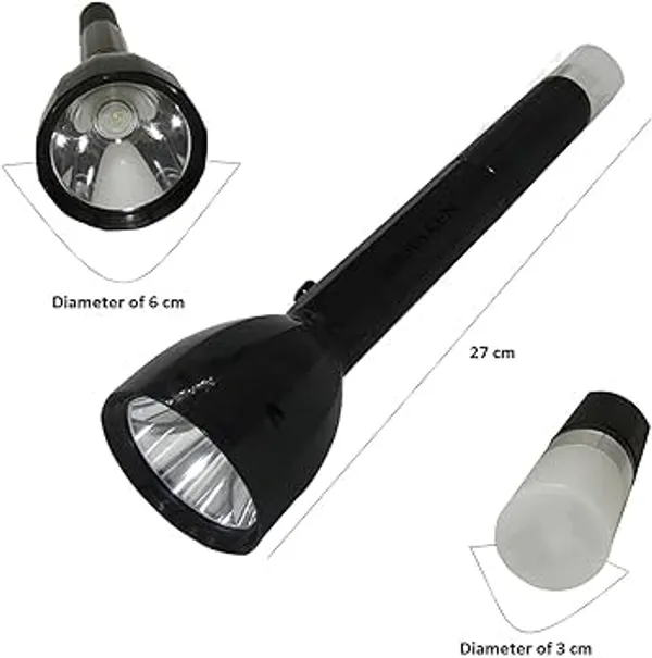 NextTech_Black_LED_Handheld_Torch_Flashlight_-_Super_Bright_Rechargeable_Tactical_Torch_for_Camping,_Emergency,_Outdoor_&_Home_Use