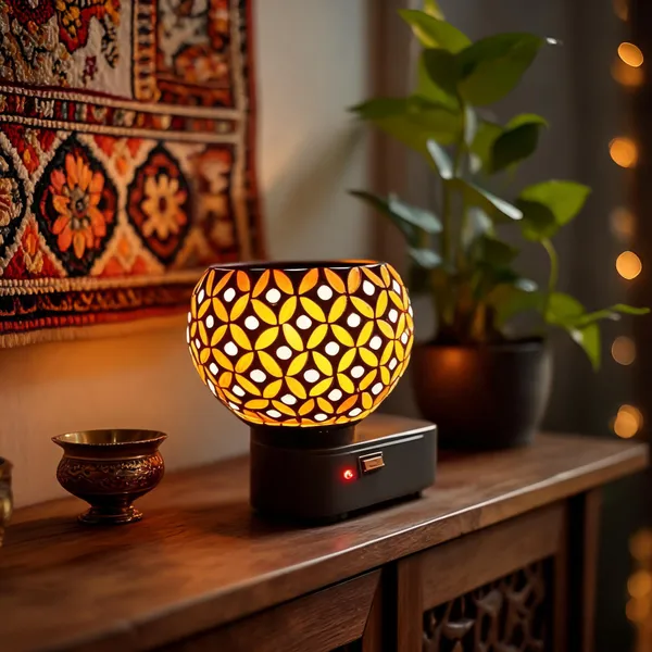 Abs_Plastic_Mosaic_Floral_Cut-Out_Spherical_Night_Lamp