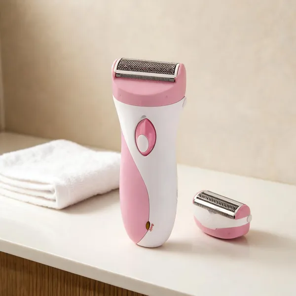 Nexttech_Pink_Electric_Lady_Shaver_With_Trimmer_Attachment_-_Cordless_Rechargeable_Razor_For_Legs,_Underarms,_Bikini_&_Face,_Wet_&_Dry_Use