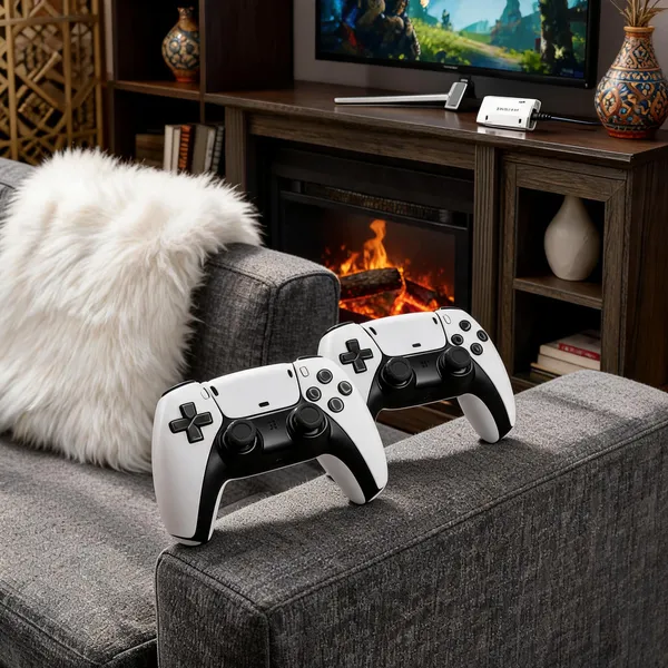 Nexttech_White_2.4Ghz_Wireless_Game_Controllers_With_Receiver