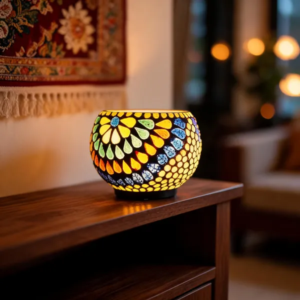 Abs_Plastic_Mosaic_Floral_Geometric_Tealight_Candle_Holder_Night_Lamp