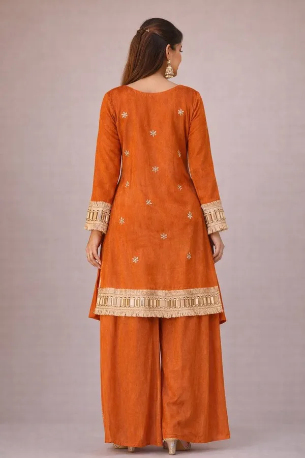 Orange_Embellished_Straight_Kurta_Palazzo_Set_for_Women