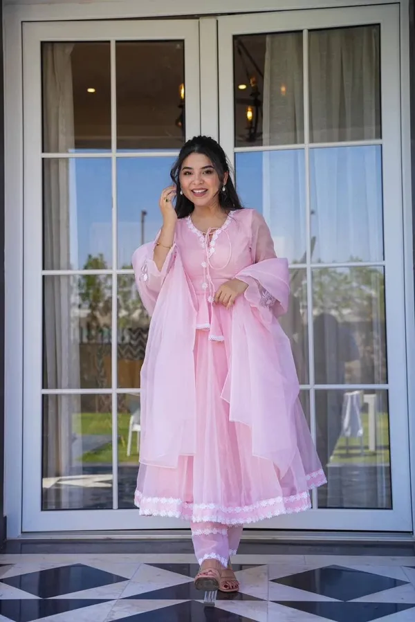 Pink_Georgette_Anarkali_Suit_Set_for_Women