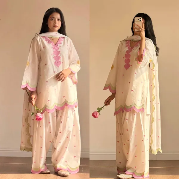 Cream_Printed_Kurta_Set_For_Women