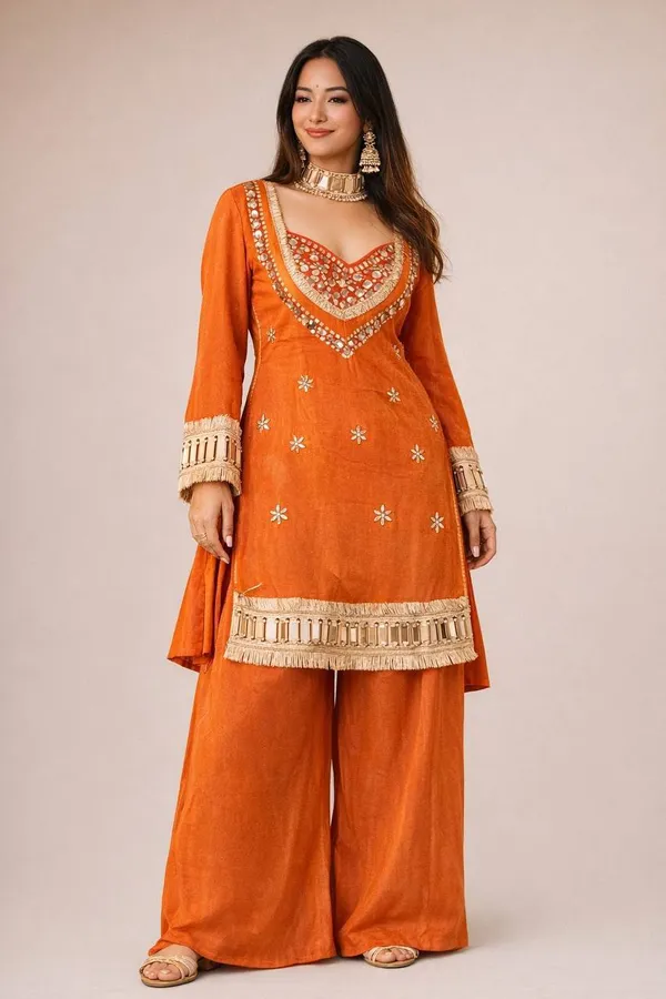 Orange_Embellished_Straight_Kurta_Set_for_Women