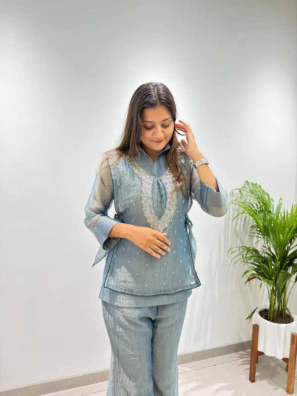 Blue_Textured_Relaxed_Fit_Co_Ord_Set_for_Women