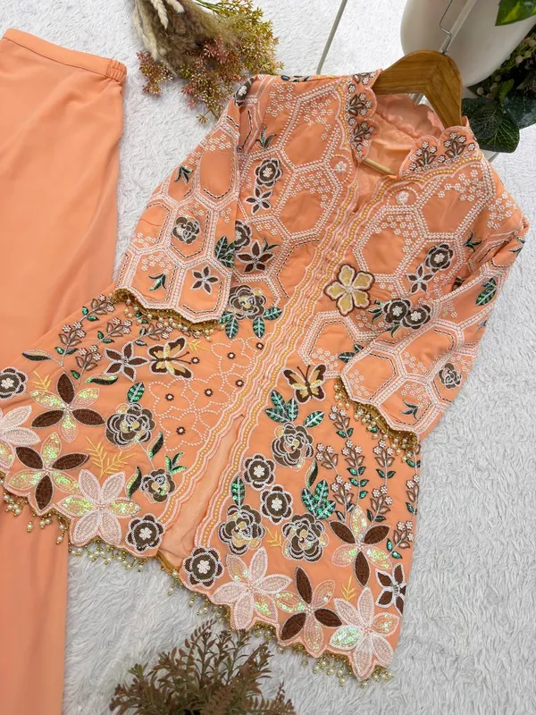 Peach_Embroidered_Kurta_Palazzo_Set_for_Women