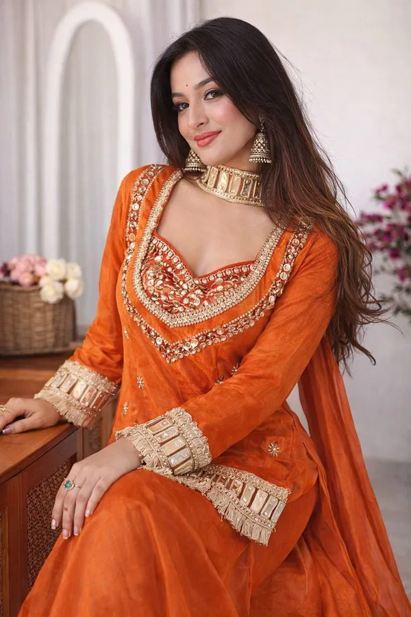 Orange_Embellished_Straight_Kurta_Palazzo_Set_for_Women