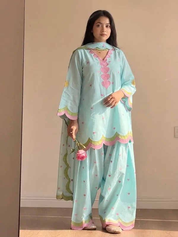 Mint_Green_Printed_Three-Piece_Kurta_Set_for_Women