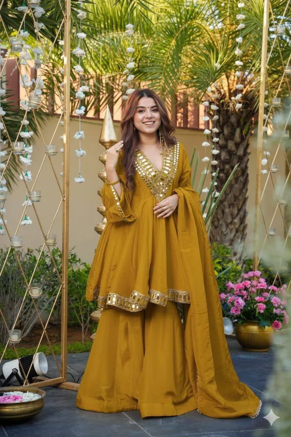 Mustard_Embellished_Anarkali_Suit_Set_for_Women