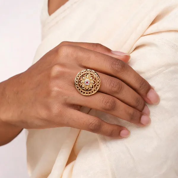 Gold_Brass_Openwork_Floral_Statement_Ring_For_Women
