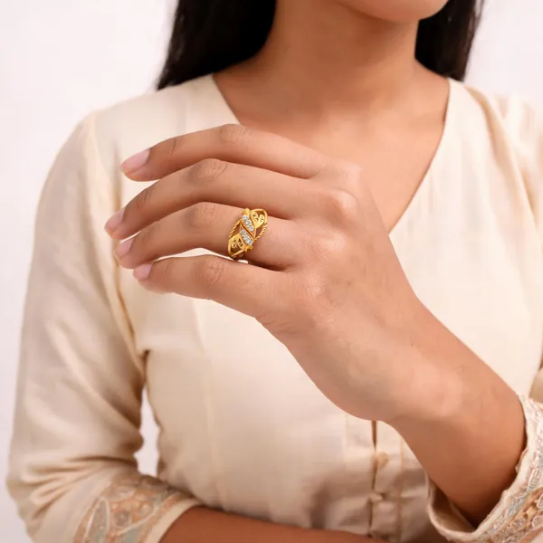 Gold_Brass_Stone_Embellished_Openwork_Ring_For_Women
