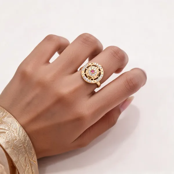 Gold_Brass_Round_Pink_Stone_Studded_Statement_Ring_For_Women