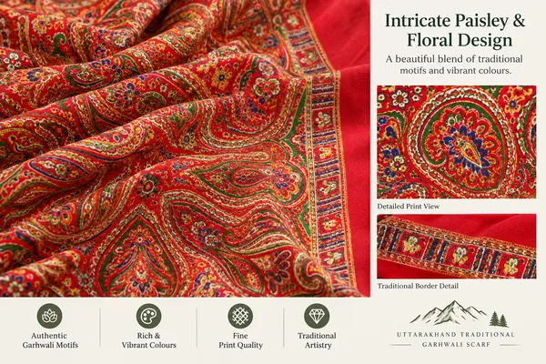 Red_Cotton_Printed_Garhwali_Scarf_For_Unisex_Pack_Of_2