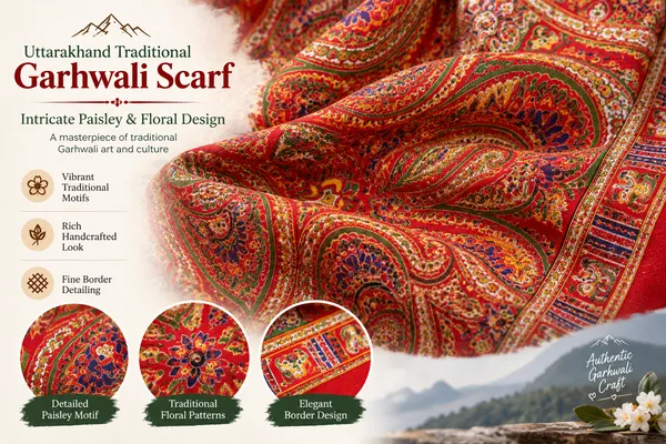 Red_Cotton_Printed_Garhwali_Scarf_For_Unisex_Pack_Of_2