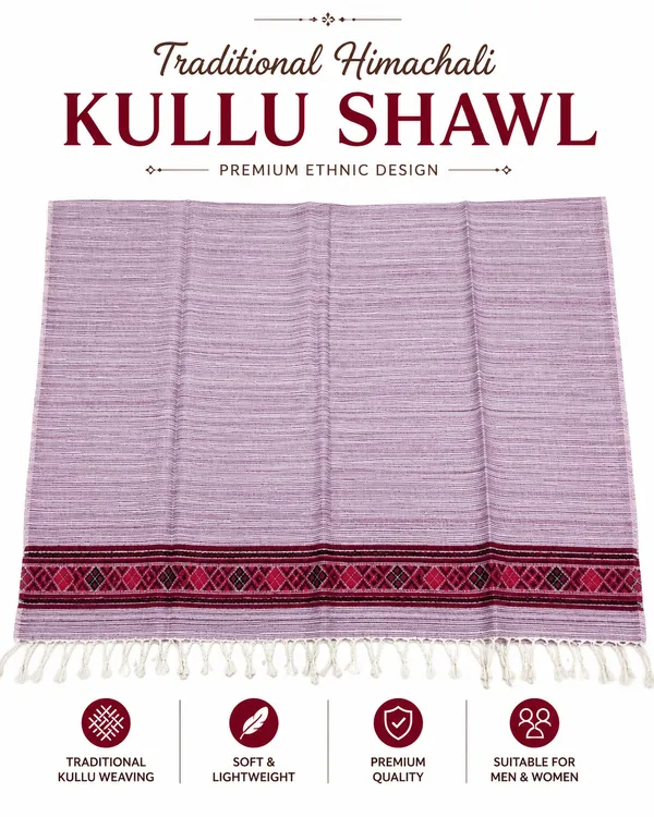 Pink_Arcaline_Wool_Woven_Traditional_Kullu_Shawl_ForMen_or_Women