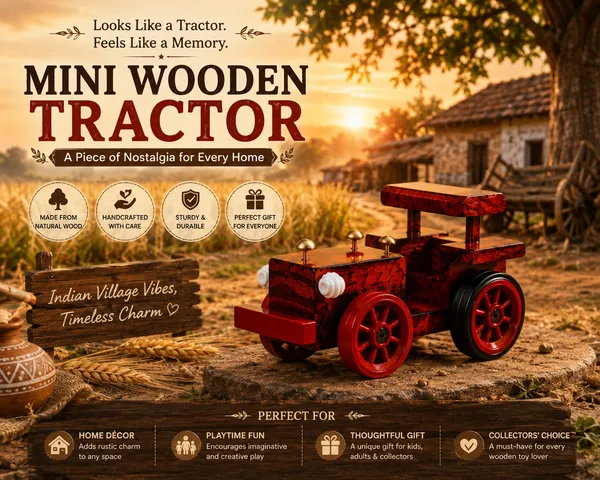 Handcrafted_Wooden_Mini_Tractor_Decorative_Showpiece
