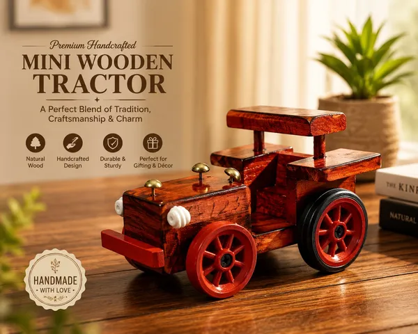 Handcrafted_Wooden_Mini_Tractor_Decorative_Showpiece