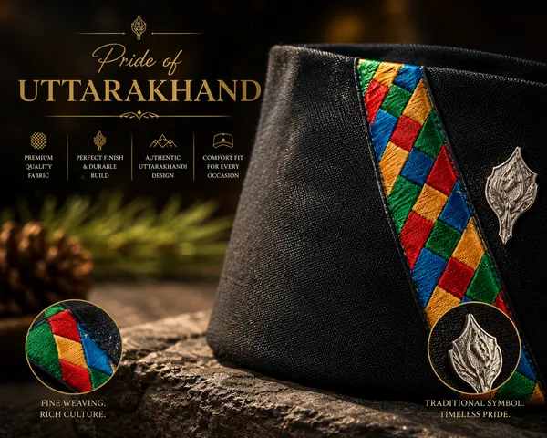 Premium_Black_Uttarakhand_Traditional_Topi_for_Men_&_Women_|_Multicolor_Heritage_Band_Design_Pack_of_2