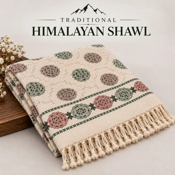 Cream_Patterned_Traditional_Shawl_For_Everyone