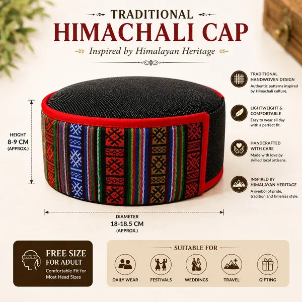 Multicolor_Traditional_Himachali_Cap_for_Adults