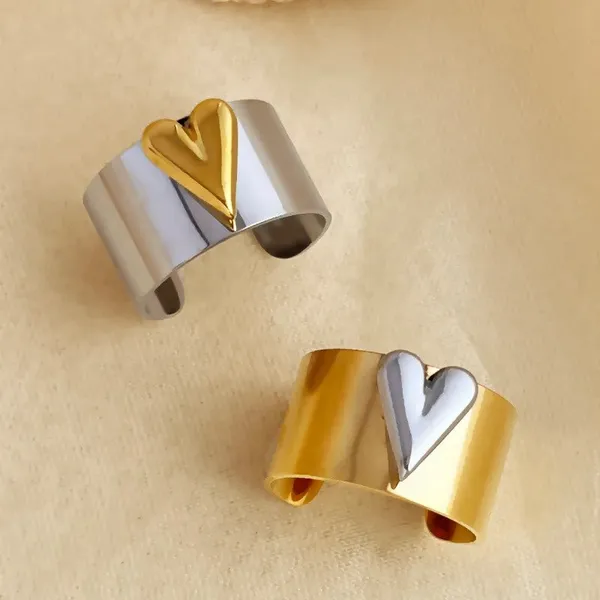 Two_Tone_Puffy_Heart_Ring_Silver