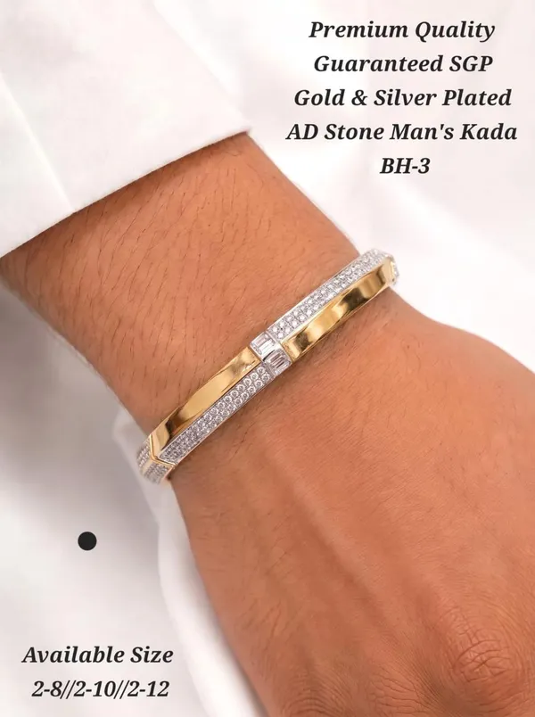 Gold_Silver_Plated_Stainless_Steel_Ad_Stone_Kada_For_Men