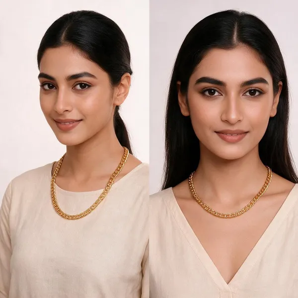 Gold-Tone_Brass_Loop_Link_Chain_Necklace_For_Unisex