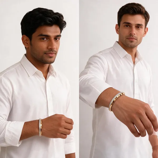 Gold_Silver_Plated_Stainless_Steel_Ad_Stone_Kada_For_Men