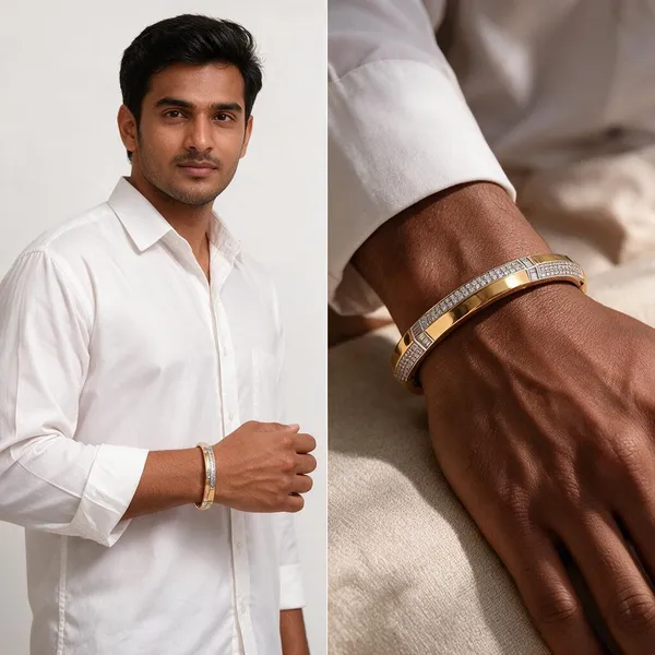 Gold_Silver_Plated_Stainless_Steel_Ad_Stone_Kada_For_Men