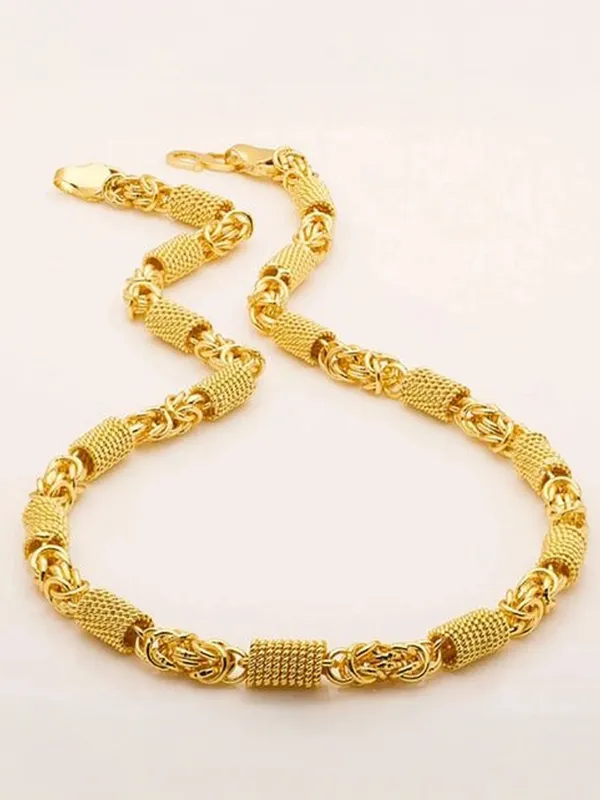 Gold_Brass_Gold-Plated_19_Inch_Chain_Necklace_For_Women