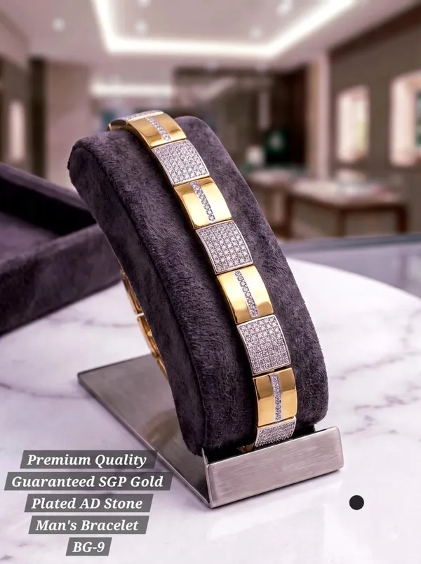 Gold_Silver_Stainless_Steel_Alternating_Ad_Stone_Link_Bracelet_For_Men