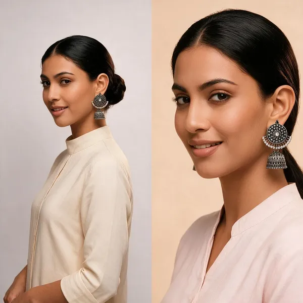 Silver_Multicolor_Metal_Oxidized_Cubic_Zirconia_Round_Jhumki_Earrings_For_Women
