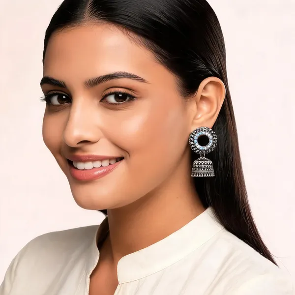 Silver_Metal_Oxidized_Circular_Jhumki_Drop_Dangle_Earrings_For_Women
