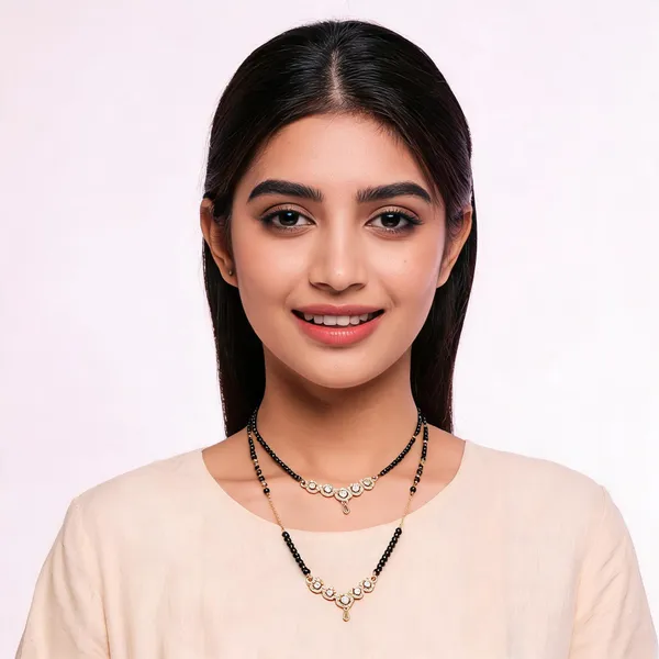 Black_Gold_Alloy_Gold-Plated_American_Diamond_Floral_Mangalsutra_For_Women