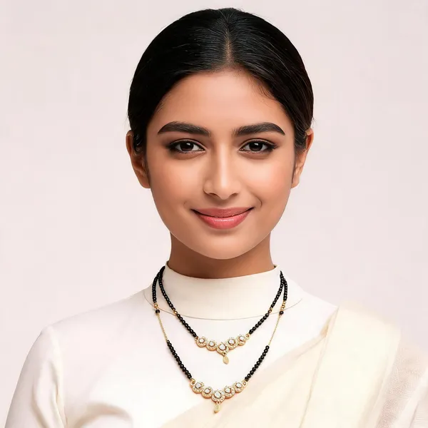 Black_Gold_Alloy_Gold-Plated_American_Diamond_Floral_Mangalsutra_For_Women