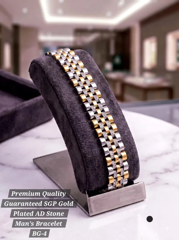 Gold_Silver_AD_Stone_Link_Bracelet_for_Men