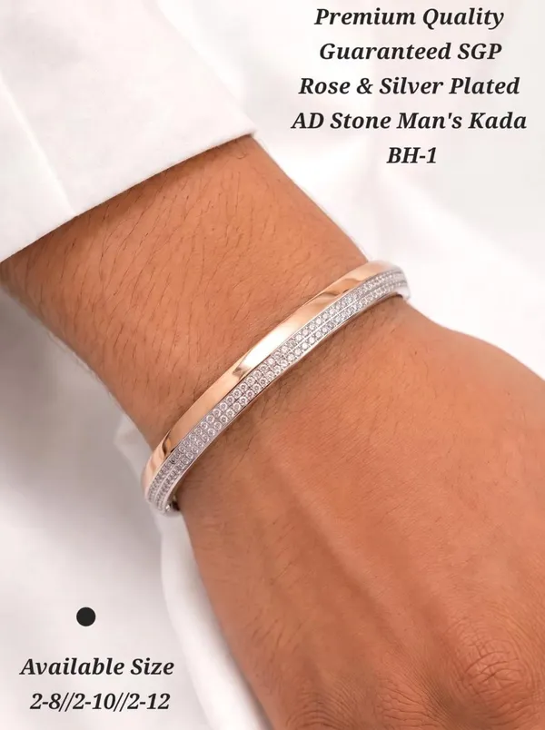 Rose_Gold_Silver_Plated_Stainless_Steel_Ad_Stone_Kada_For_Men
