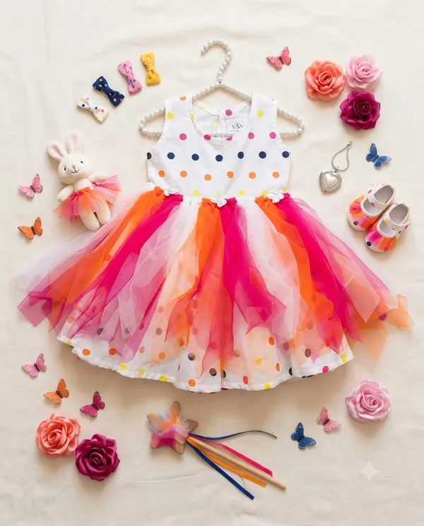 Multicolour_Tulle_Fit_And_Flare_Dress_for_Girls