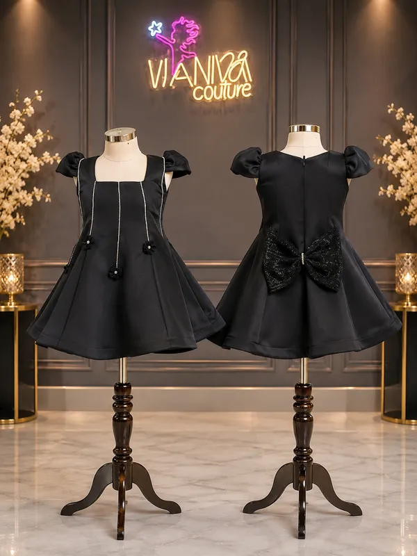 Black_Partywear_Fit_And_Flare_Dress_for_Girls